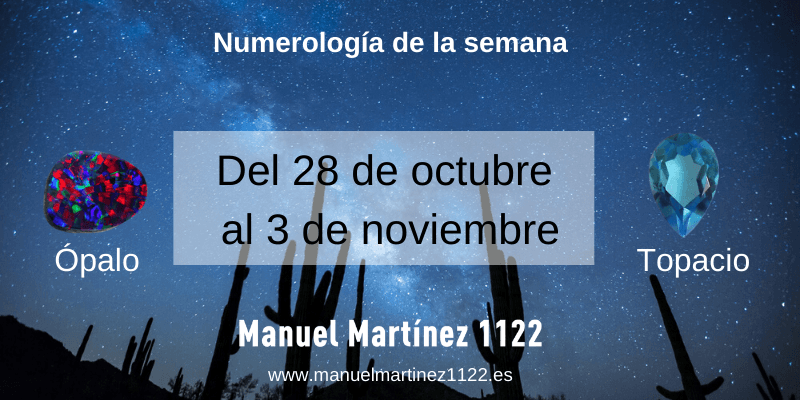Numerología de la semana: Del 28 de octubre al 3 de noviembre