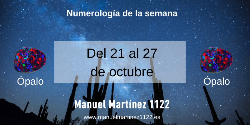 Numerología del 21 al 27 de octubre